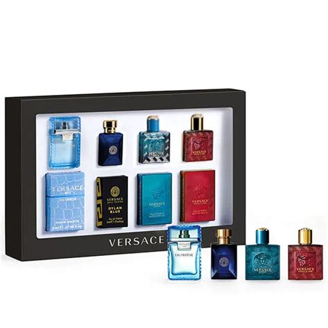 mini cologne set versace|Versace 4 piece gift set.